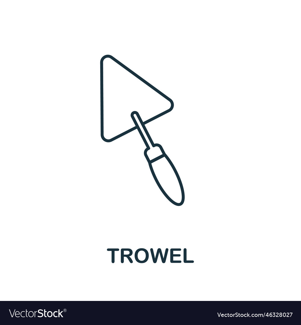 Toolbox line icon simple element from Vector Image Toolbox line icon simple element from