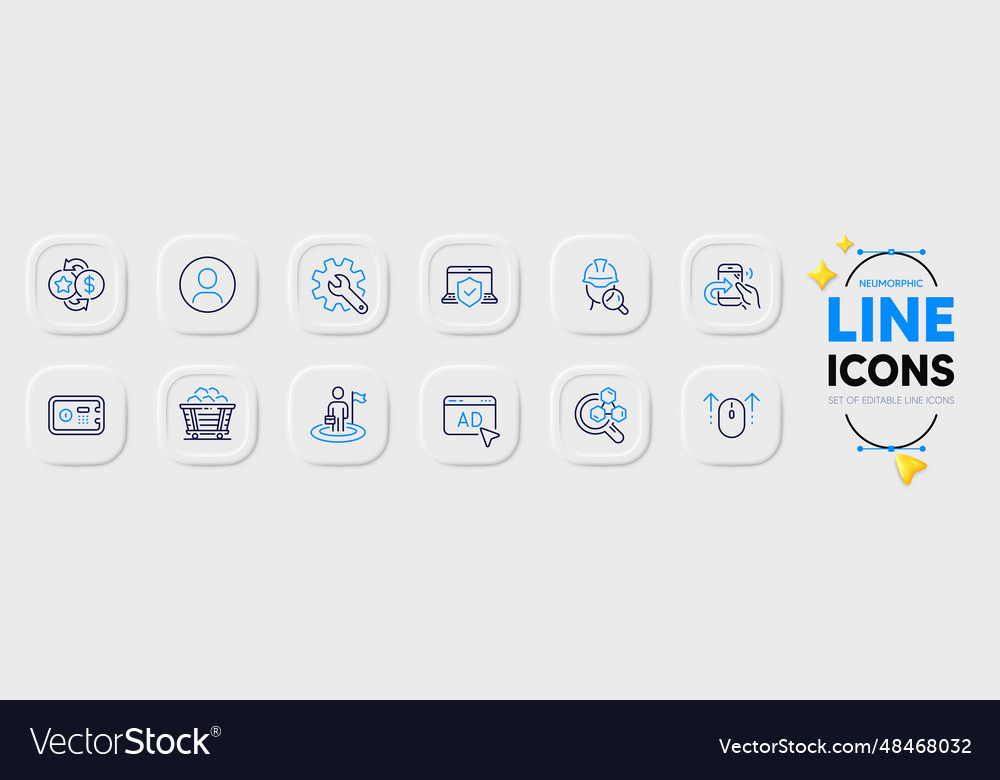 Ad loyalty points and customisation line icons