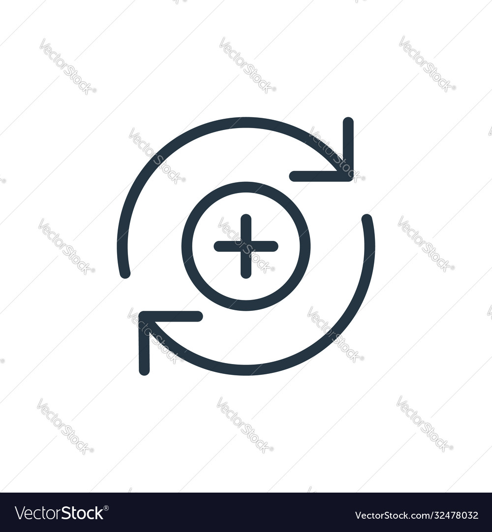 Add icon isolated on white background outline