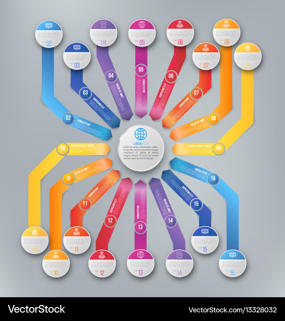 Arrows infographic template Royalty Free Vector Image