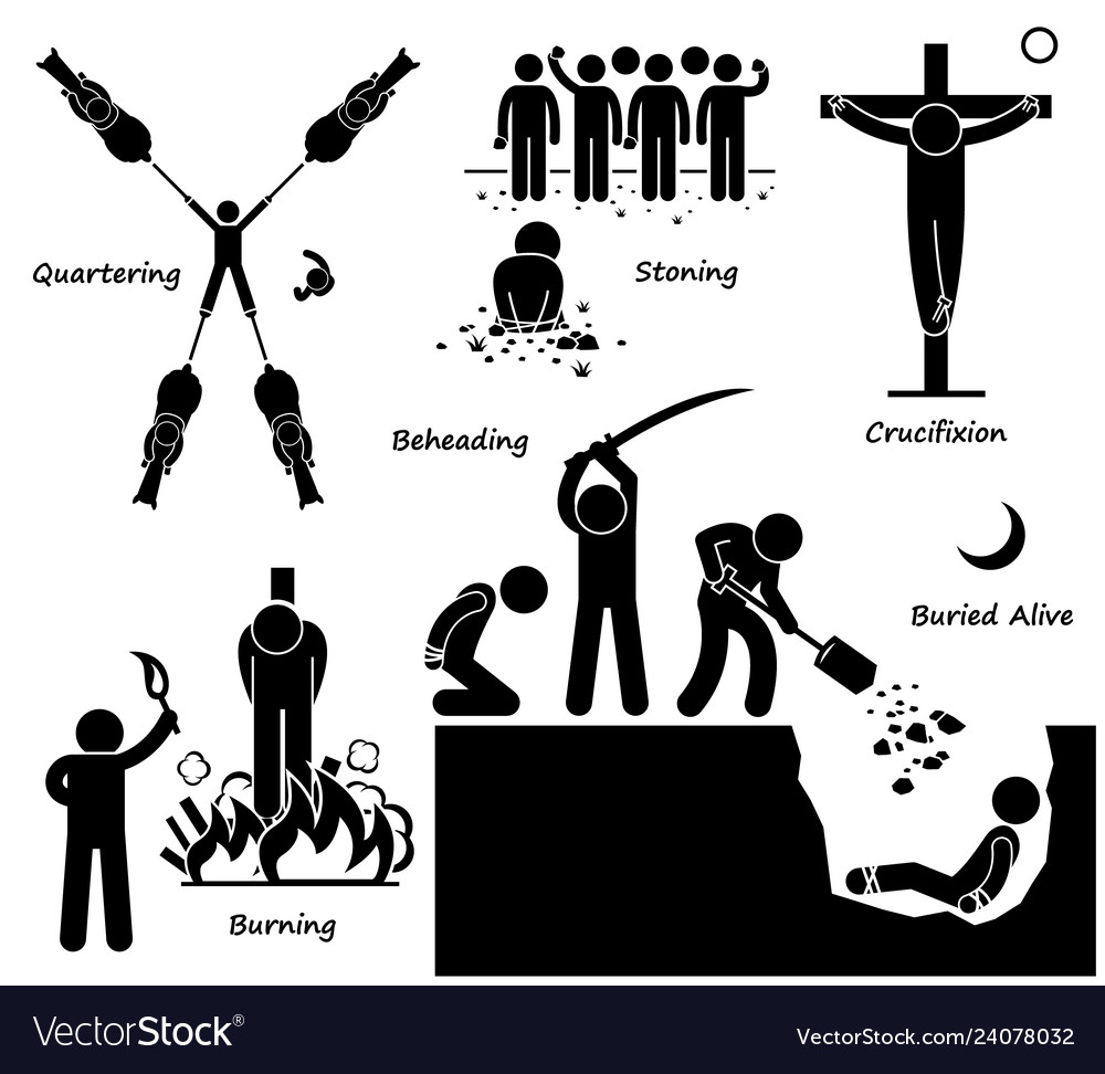 execution-death-penalty-capital-punishment-vector-image