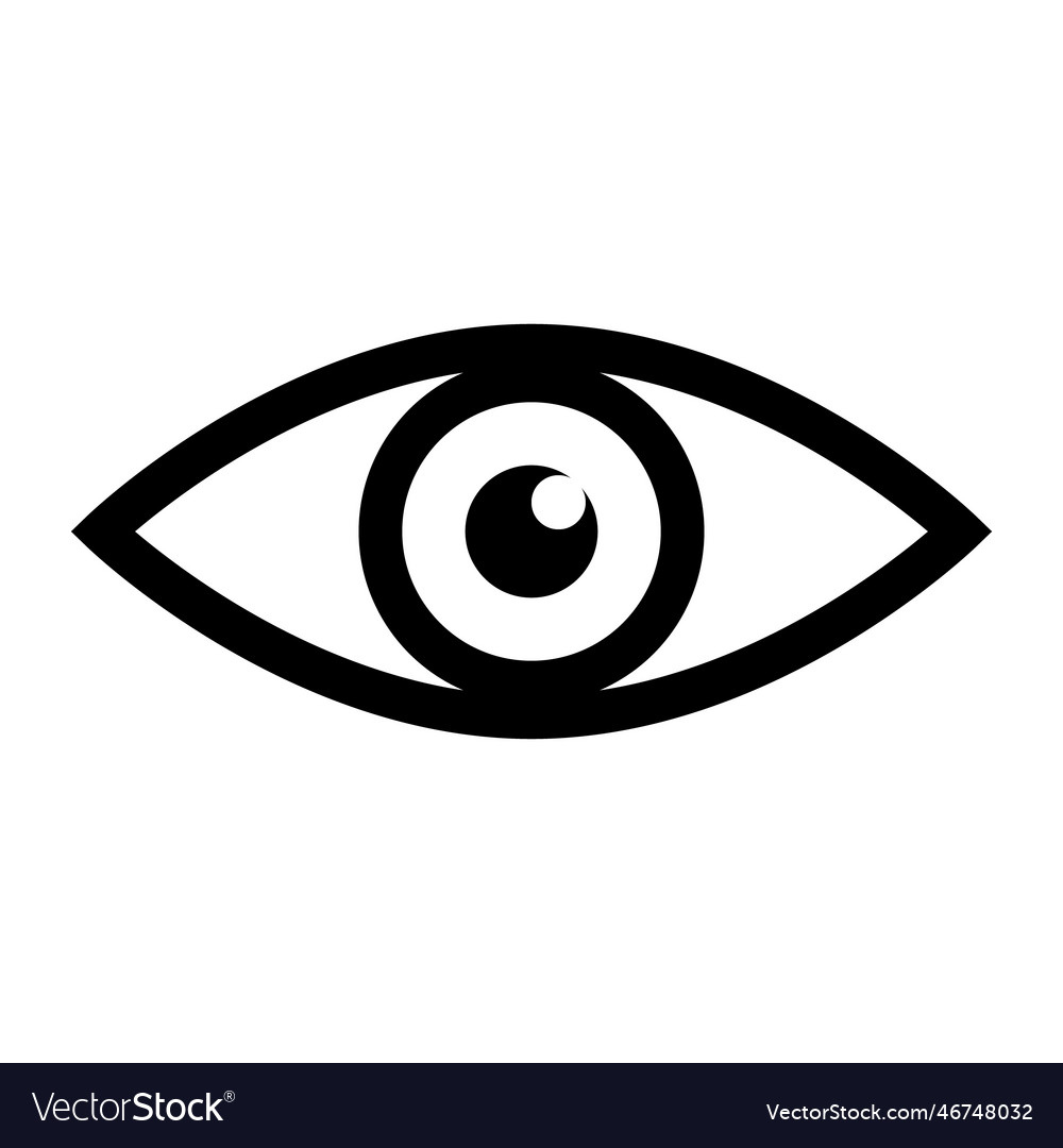 Eye icon Royalty Free Vector Image - VectorStock