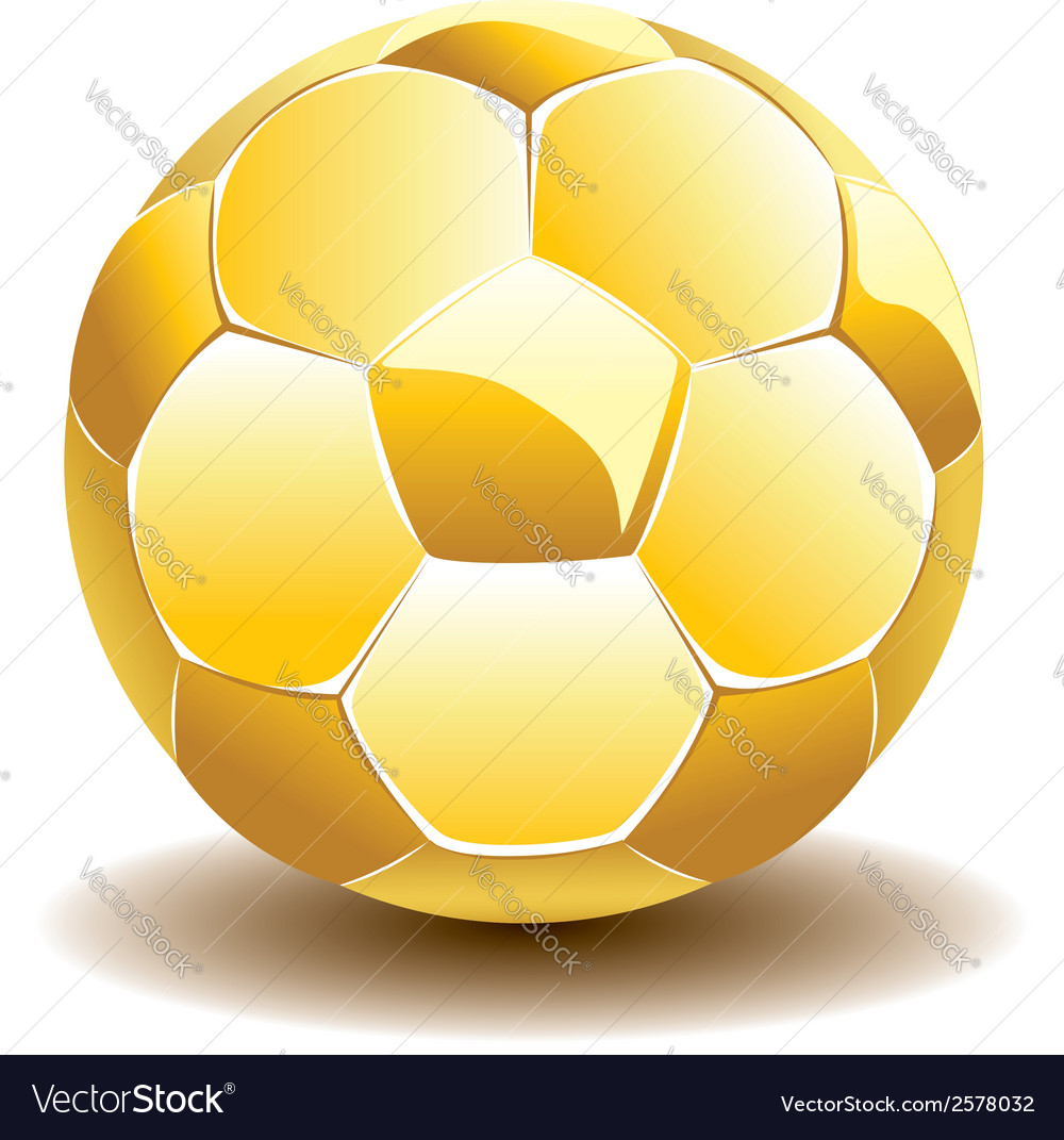 Golden soccer ball