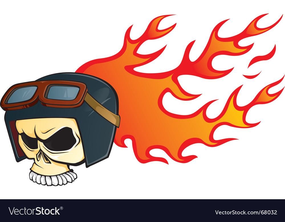 Helmet skull Royalty Free Vector Image - VectorStock