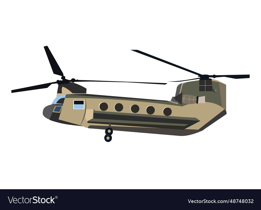 Image of chinook helicopter Royalty Free Vector Image