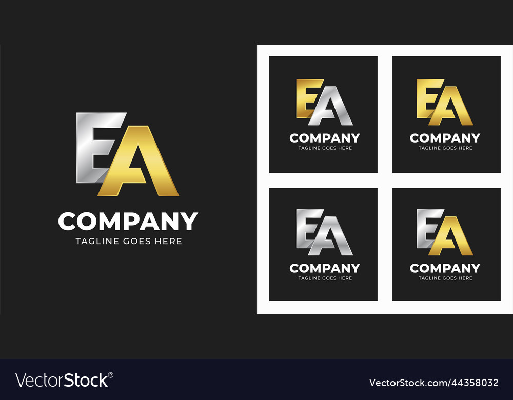 Letter e a logo design template