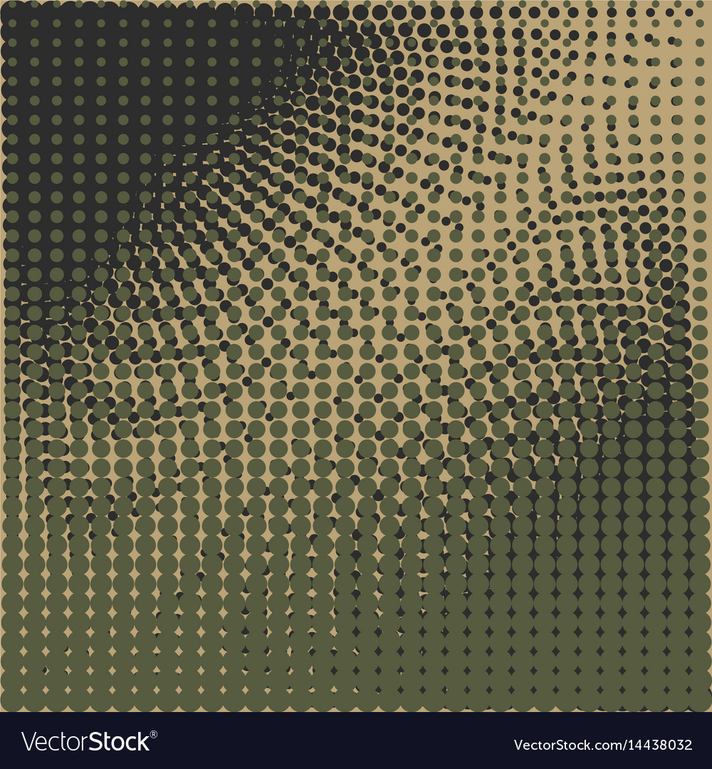 Retro Camo Halftone Pattern