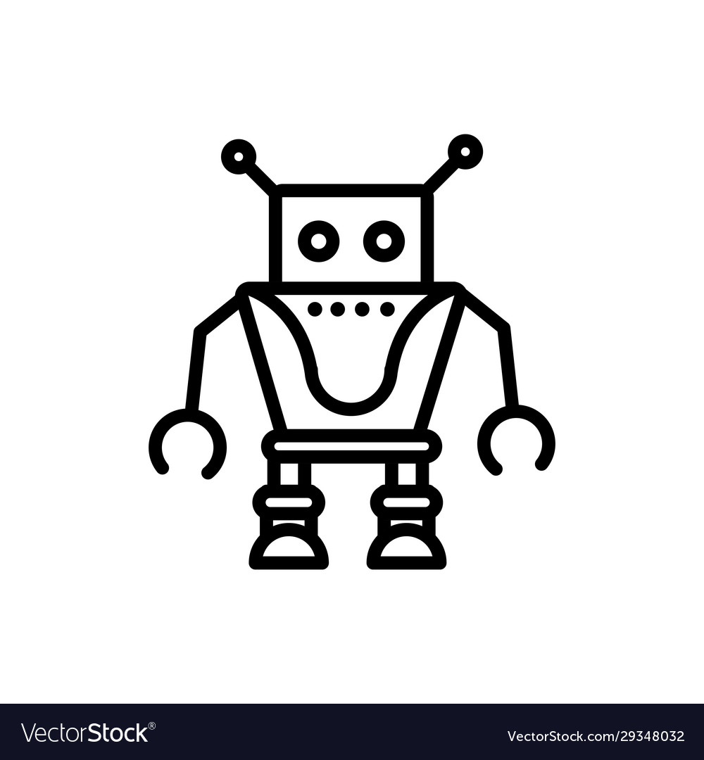 Robot technology character cartoon artificial