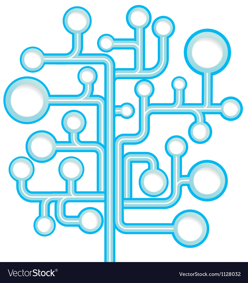 Round speech bubble tree