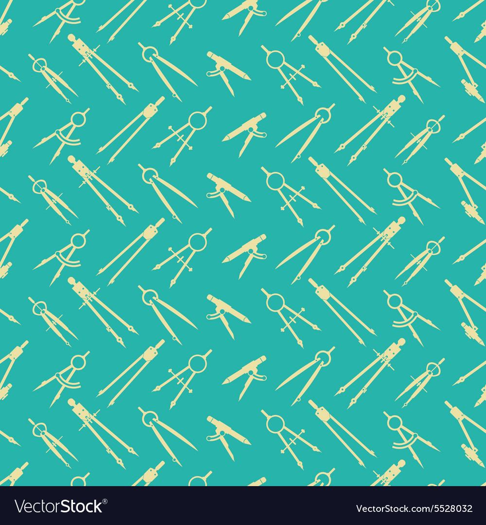 Seamless background with different compasses
