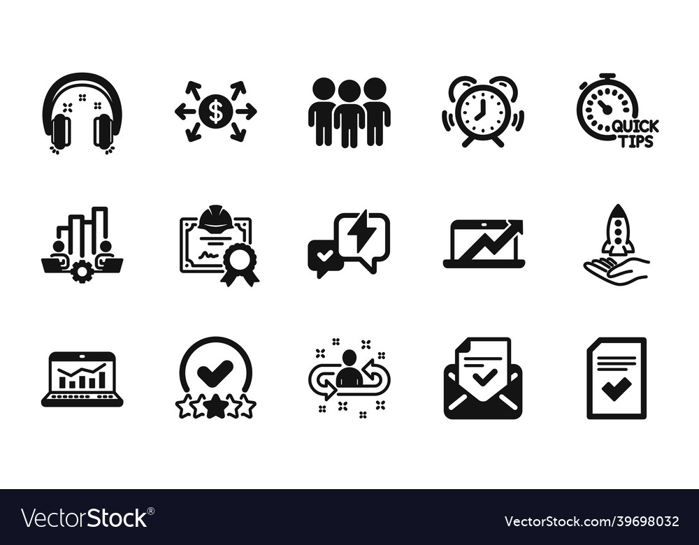 Set of web analytics recruitment vector image Set of web analytics recruitment
