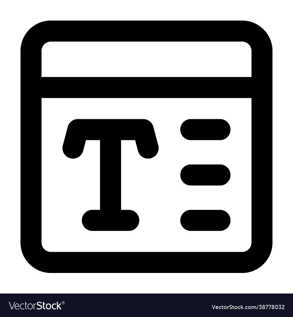 Text font
