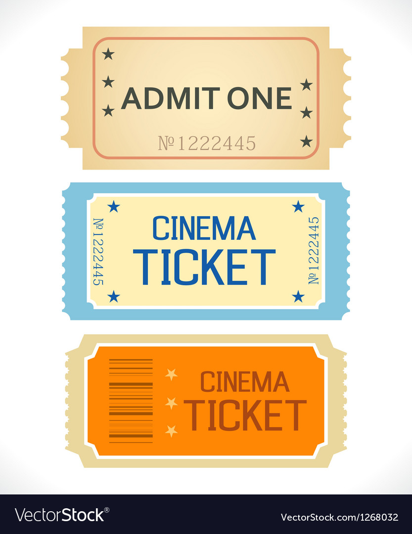 Ticket Isolated on White Background