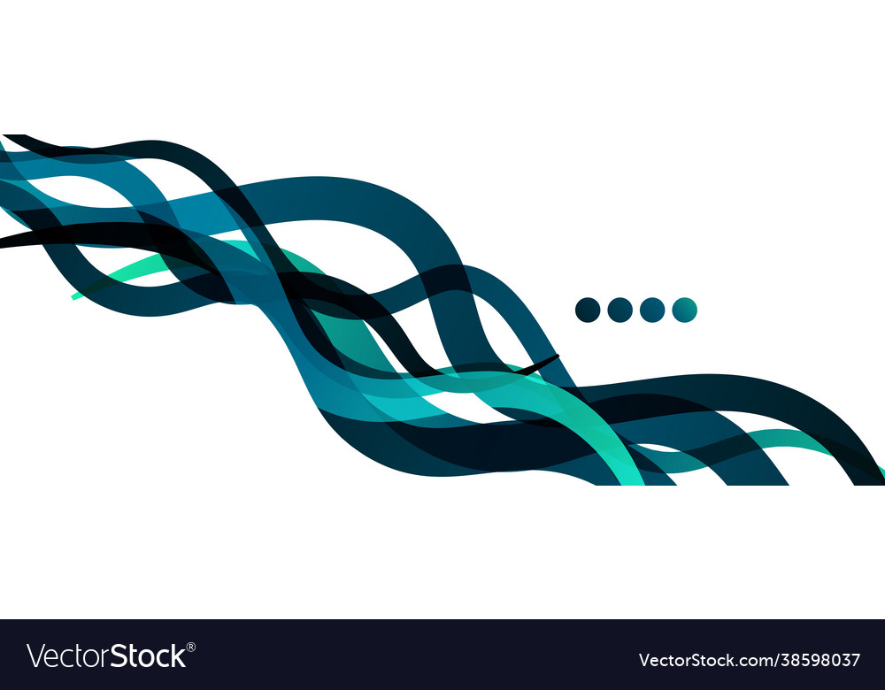 Abstract background - transparent overlapping wavy Vector Image Abstract background - transparent overlapping wavy