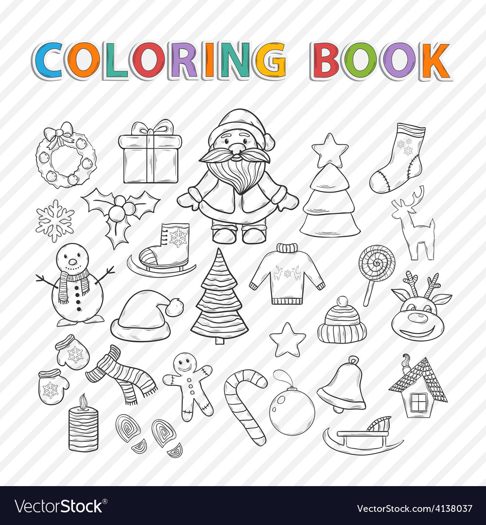 Coloring bookwinter set