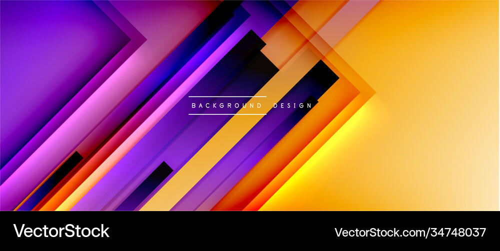 Dynamic lines on fluid color gradient trendy Vector Image