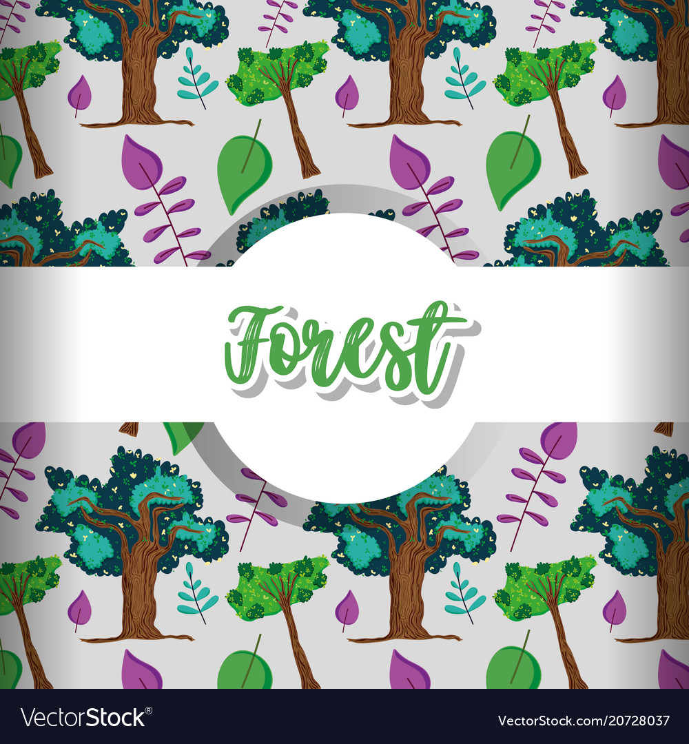 Forest pattern background