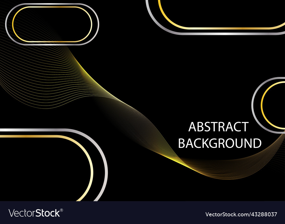 Graphics design abstract shiny ornament gold vector image Graphics design abstract shiny ornament gold