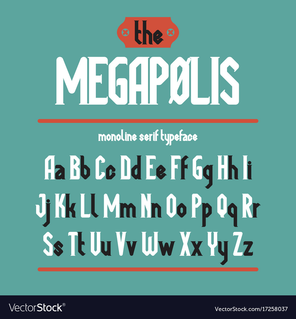 Megapolis schwarz Schrift