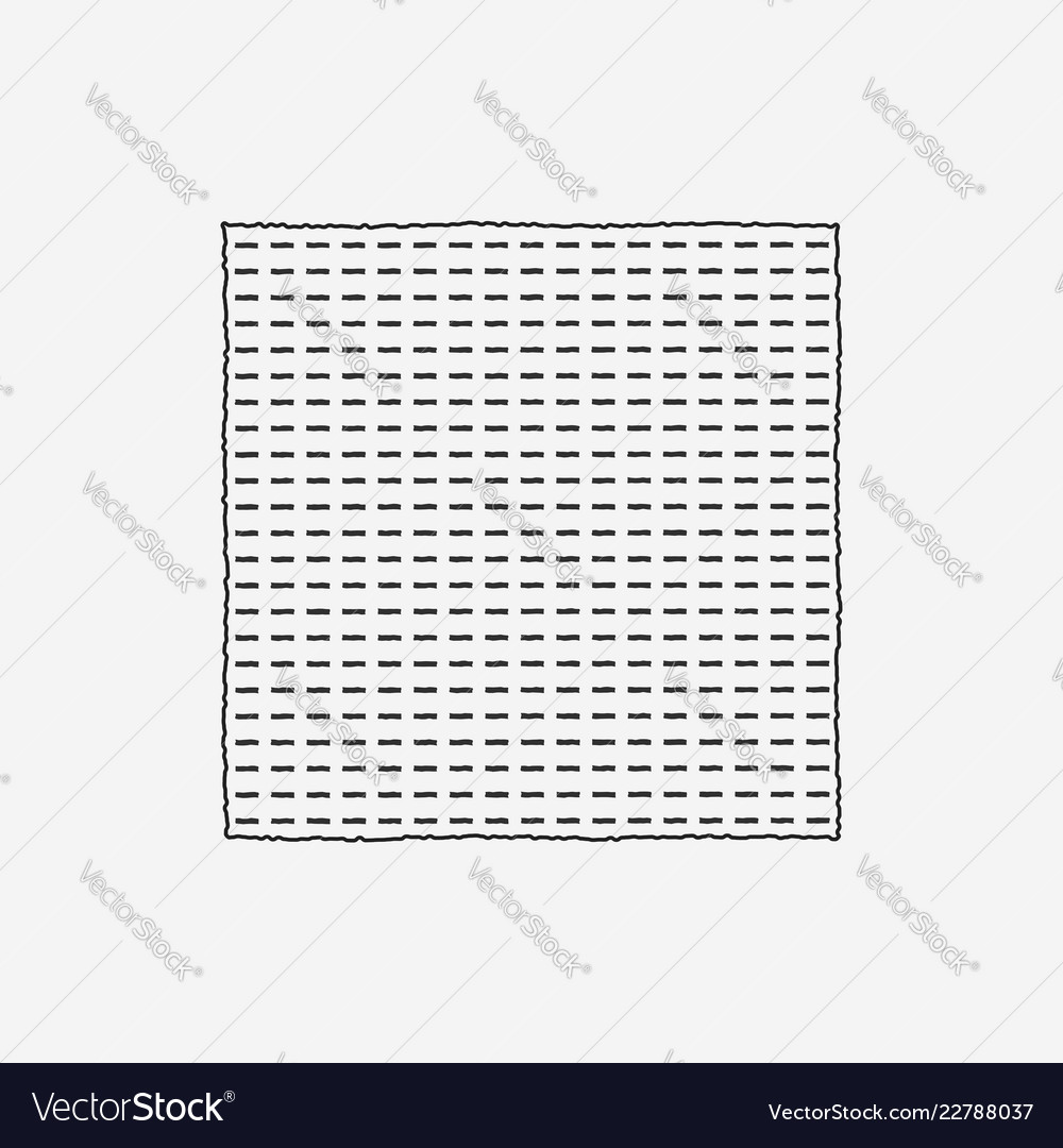 Passover holiday matzah flat black outline design