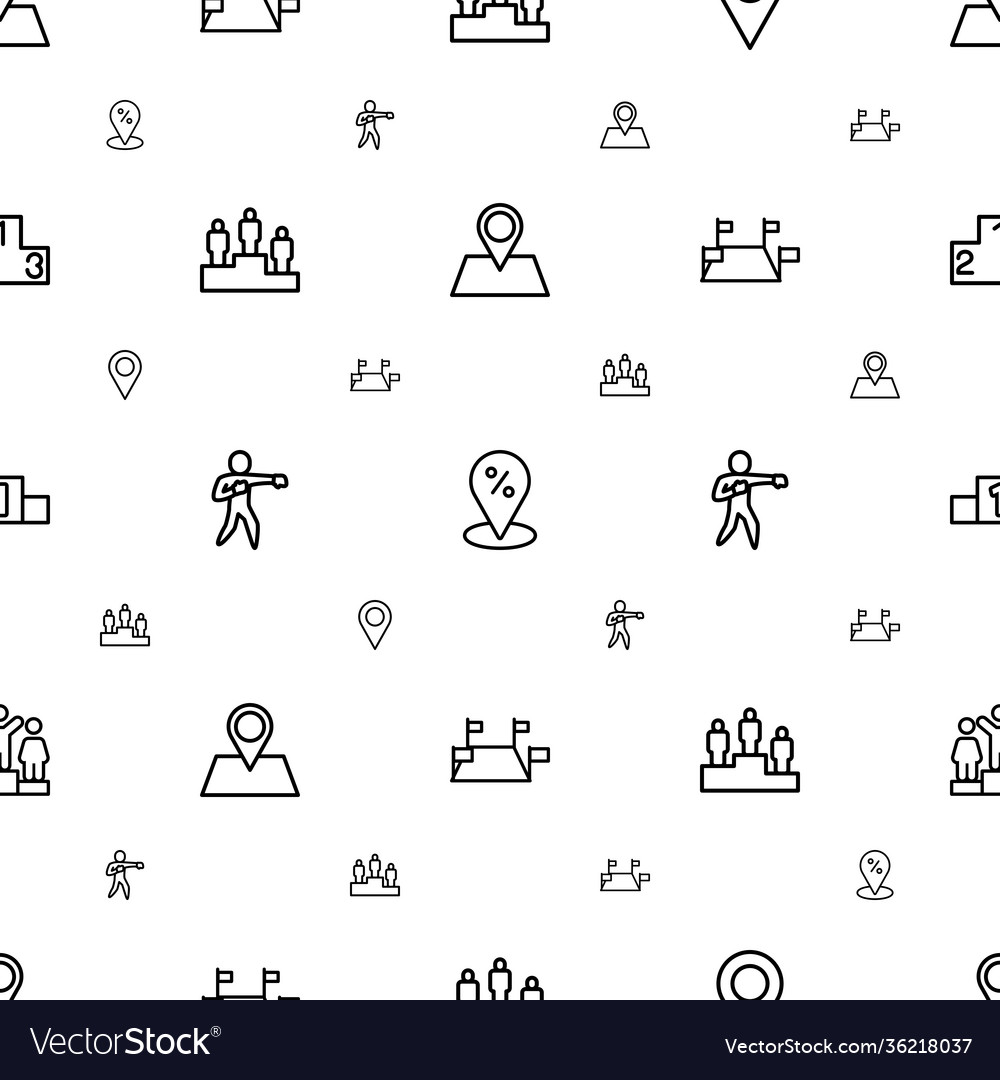 Position icons pattern seamless white background