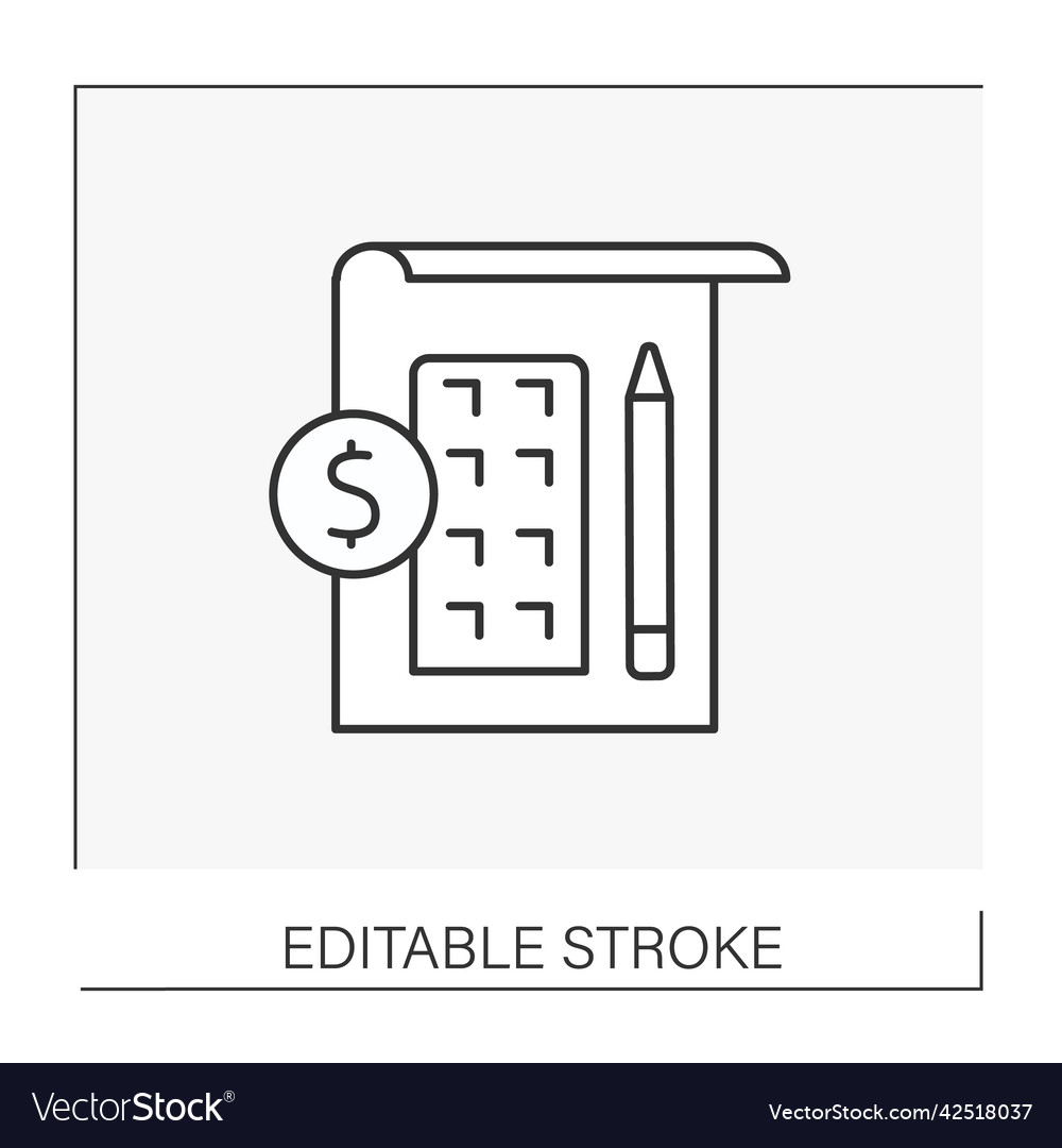 Project development line icon Vector Image Project development line icon