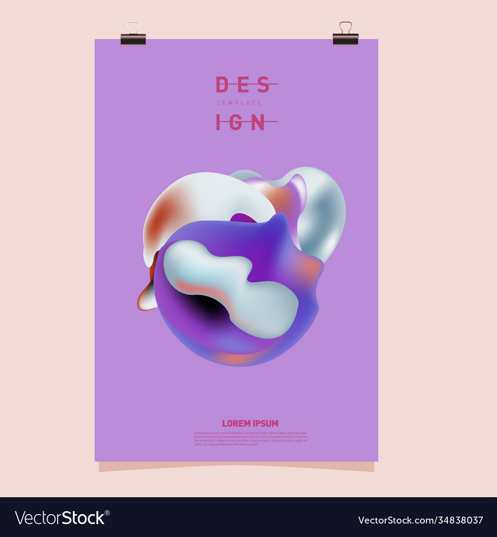 Simple abstract colorful fluid background Vector Image Simple abstract colorful fluid background