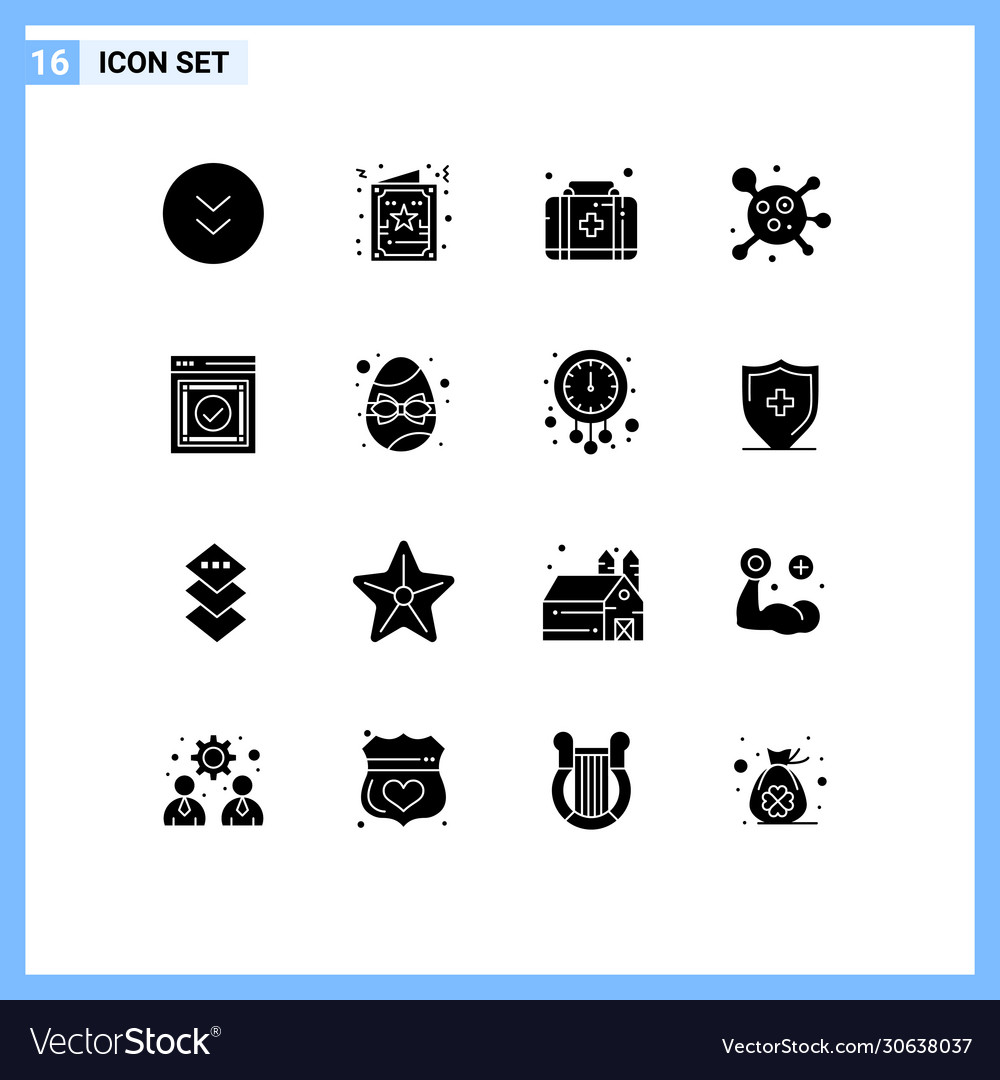 Solid glyph pack 16 universal symbols web