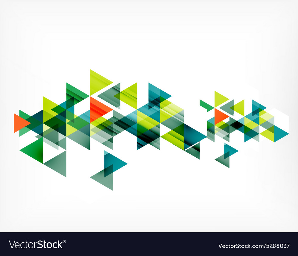 Triangle pattern composition abstract background