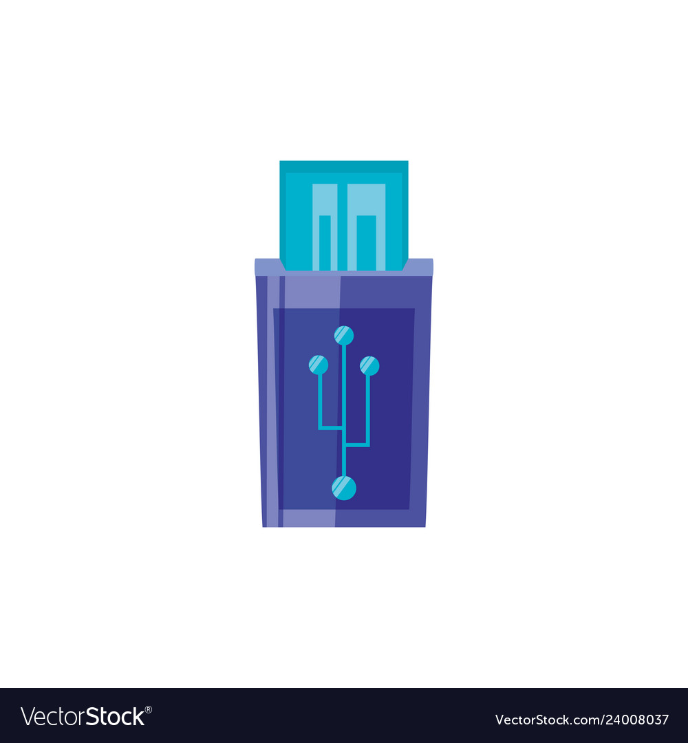 Usb memory isolated icon
