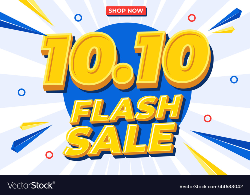 1010 sale poster or shopping day flyer design