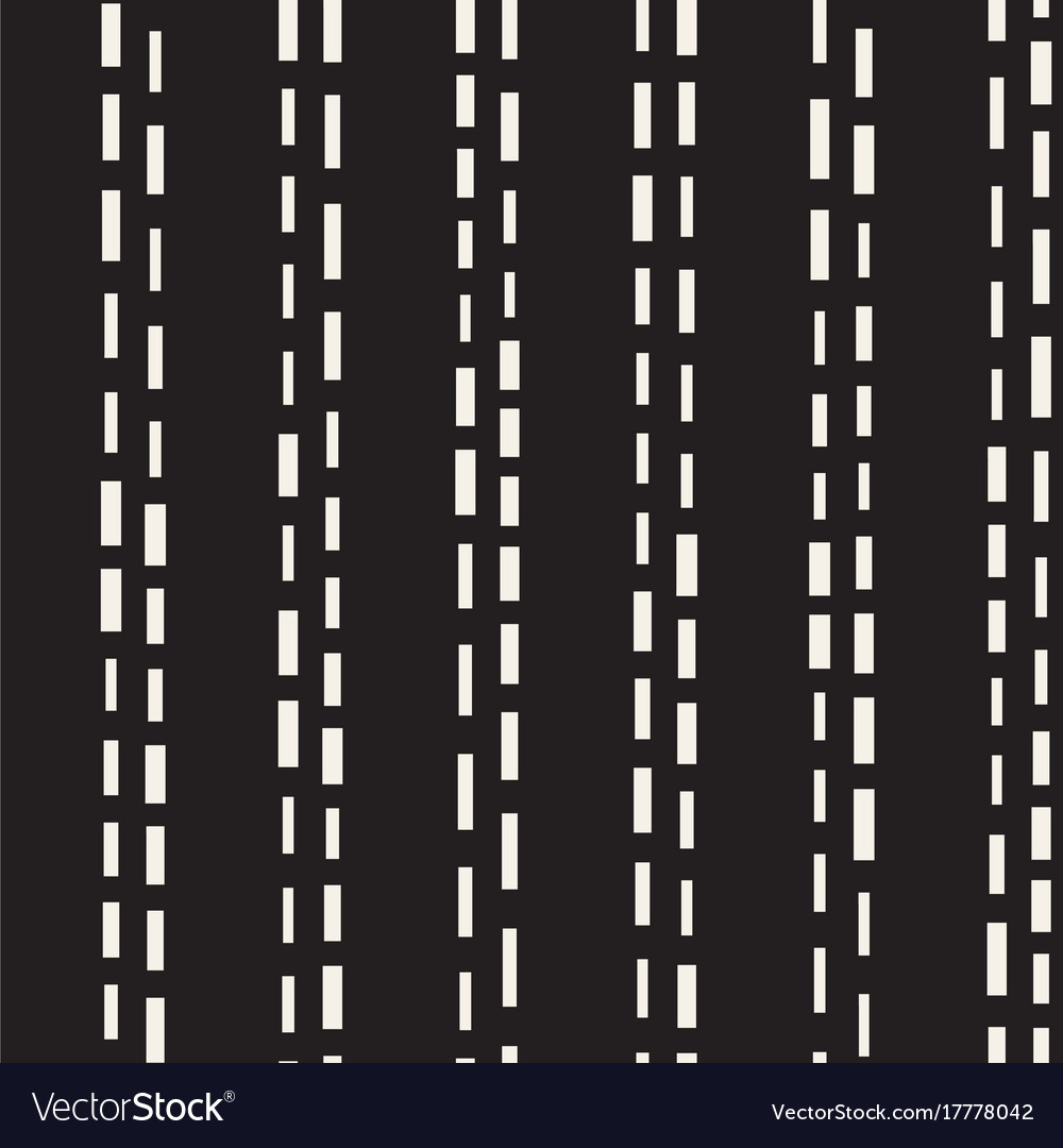 Black and white irregular dashed lines pattern