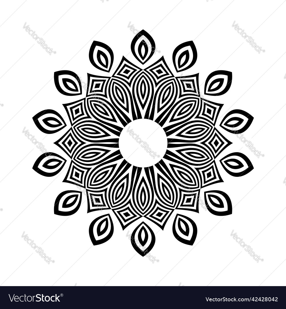 Circle pattern vector image Circle pattern