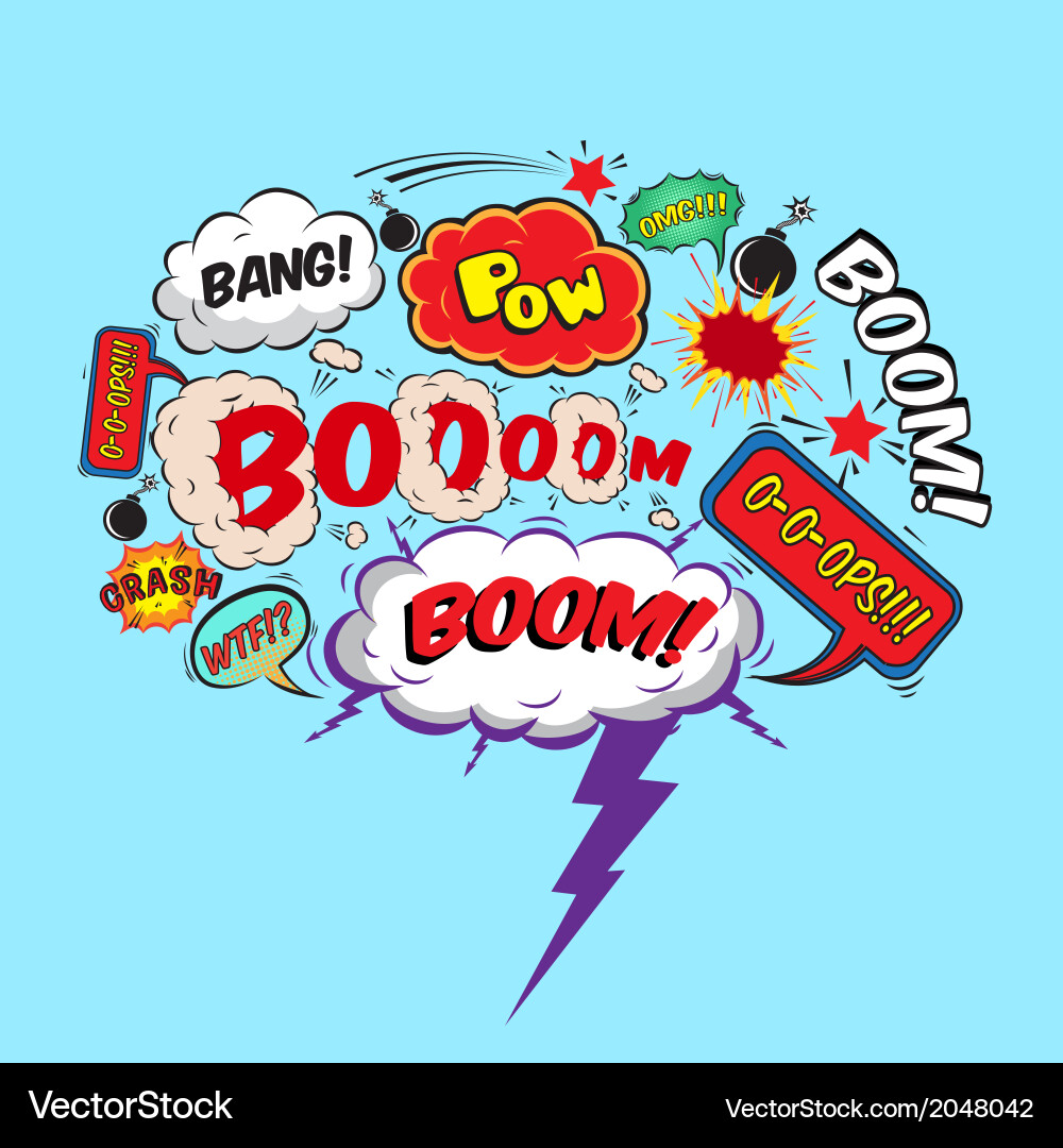 Comic speech bubble Royalty Free Vector Image - VectorStock