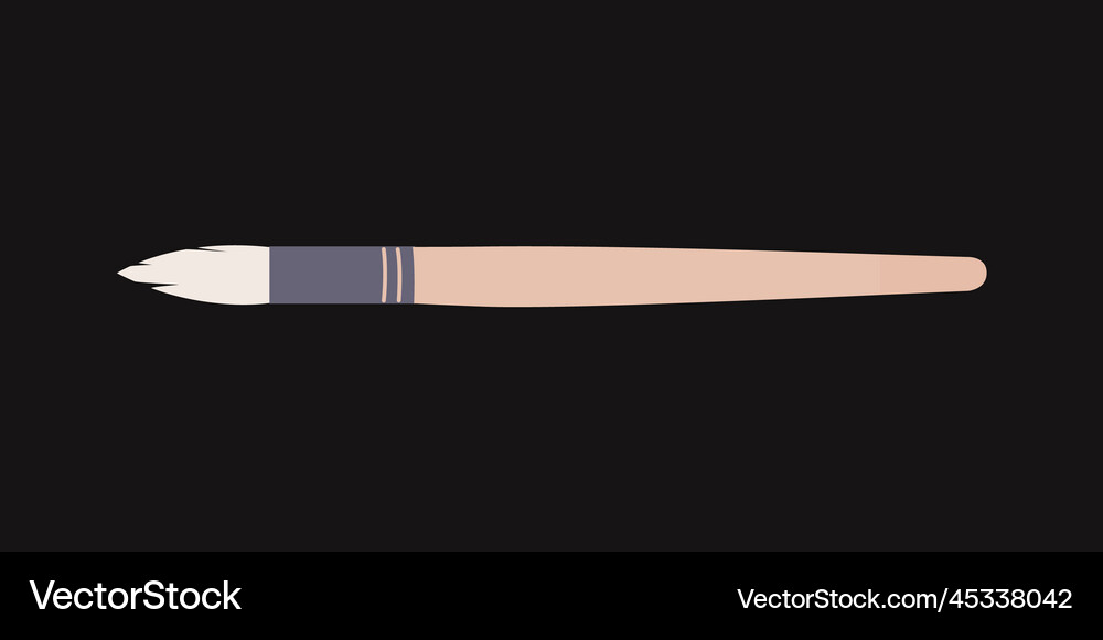 Flat painting tools in childish style hand Vector Image