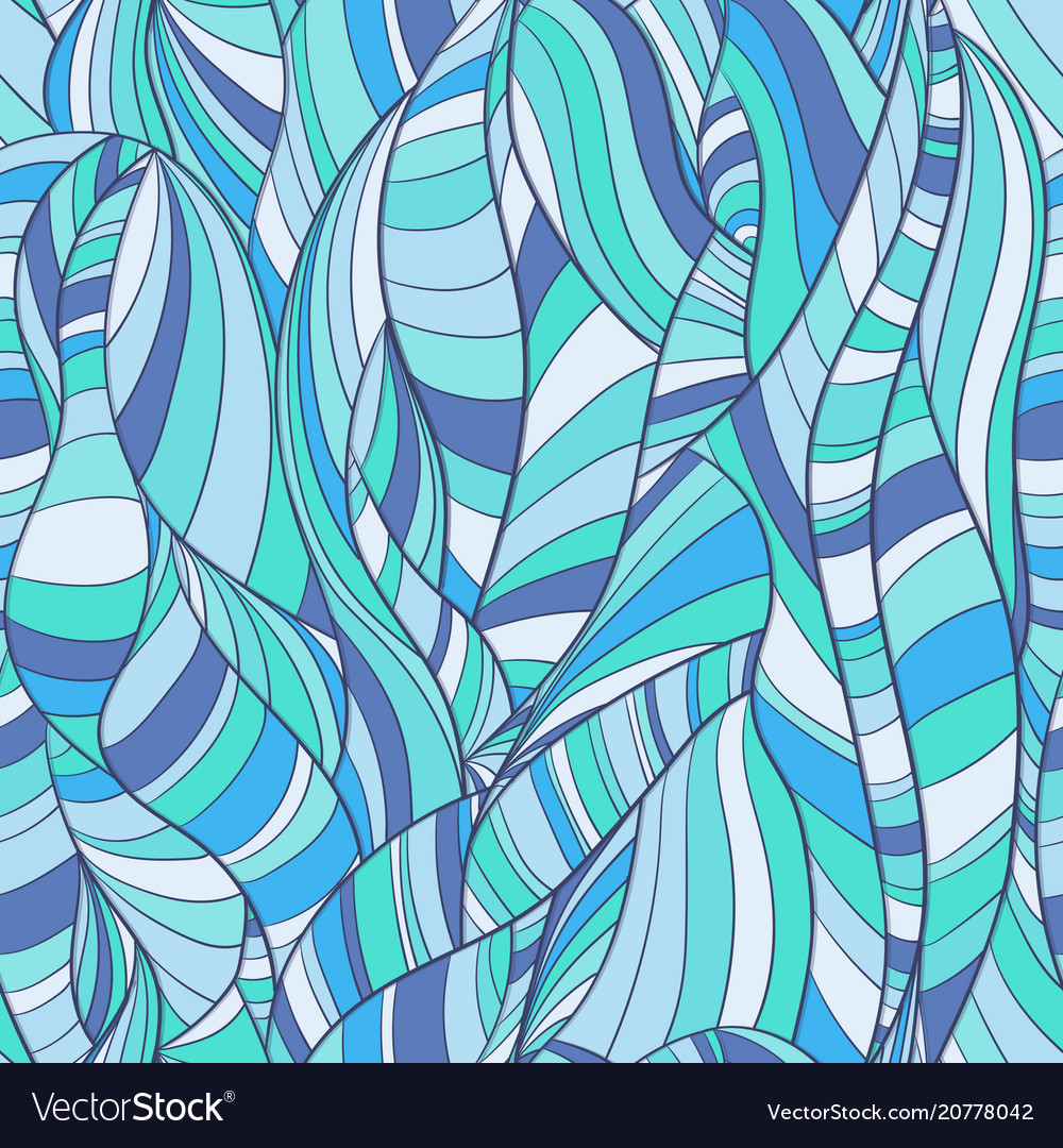 Multicolored seamless background lines and waves vector image Multicolored seamless background lines and waves
