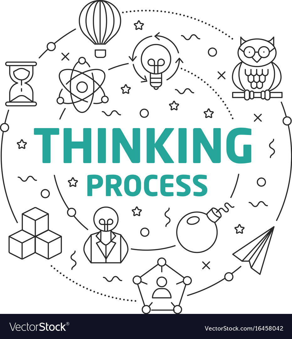 Thinking Process Icons - Circular