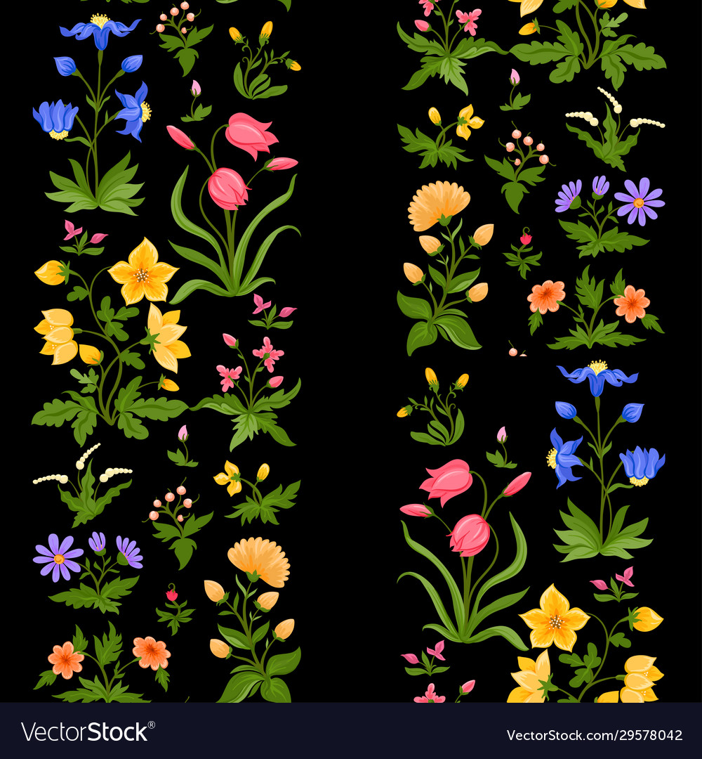 Tradition mughal motif fantasy flowers in retro