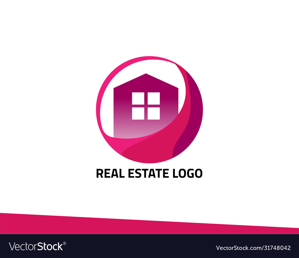 Unique house logo with modern concept Royalty Free Vector