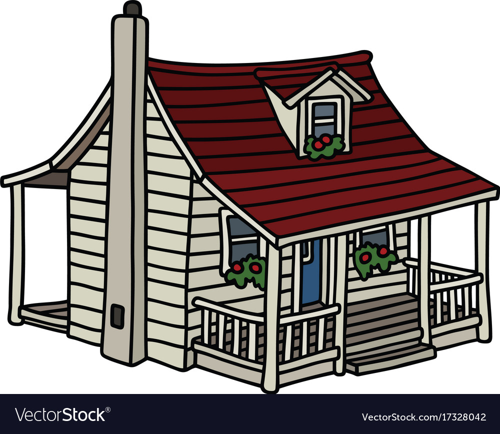 White planked house