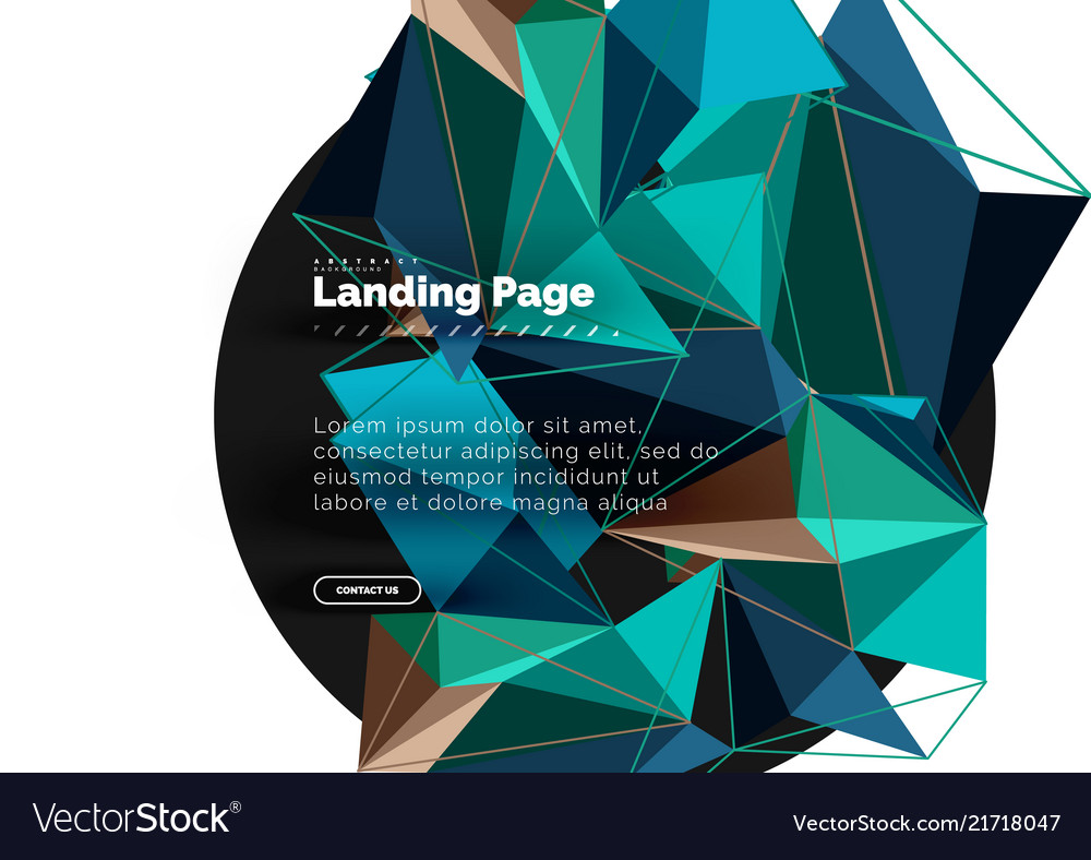 3d triangle abstract background polygonal