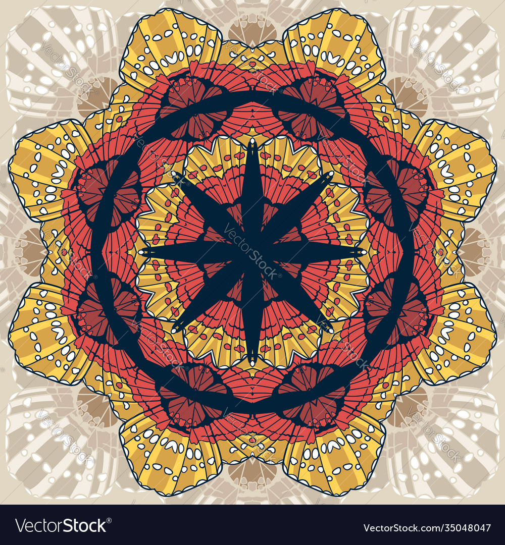 Beautiful circular background fractal image