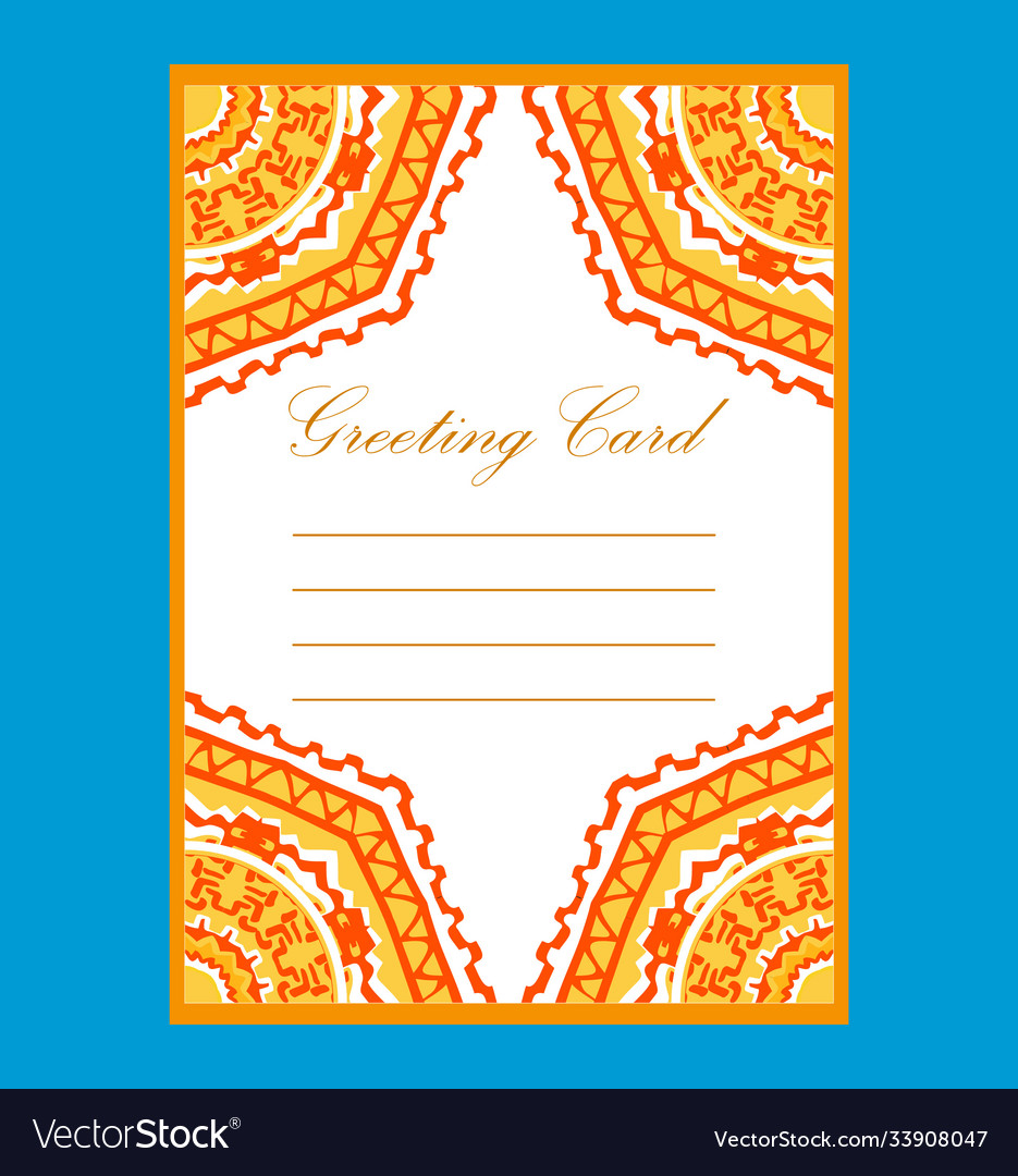 Card template in a about pattern