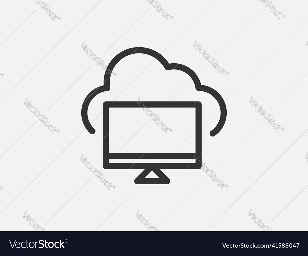Cloud Computing Icon - Connection