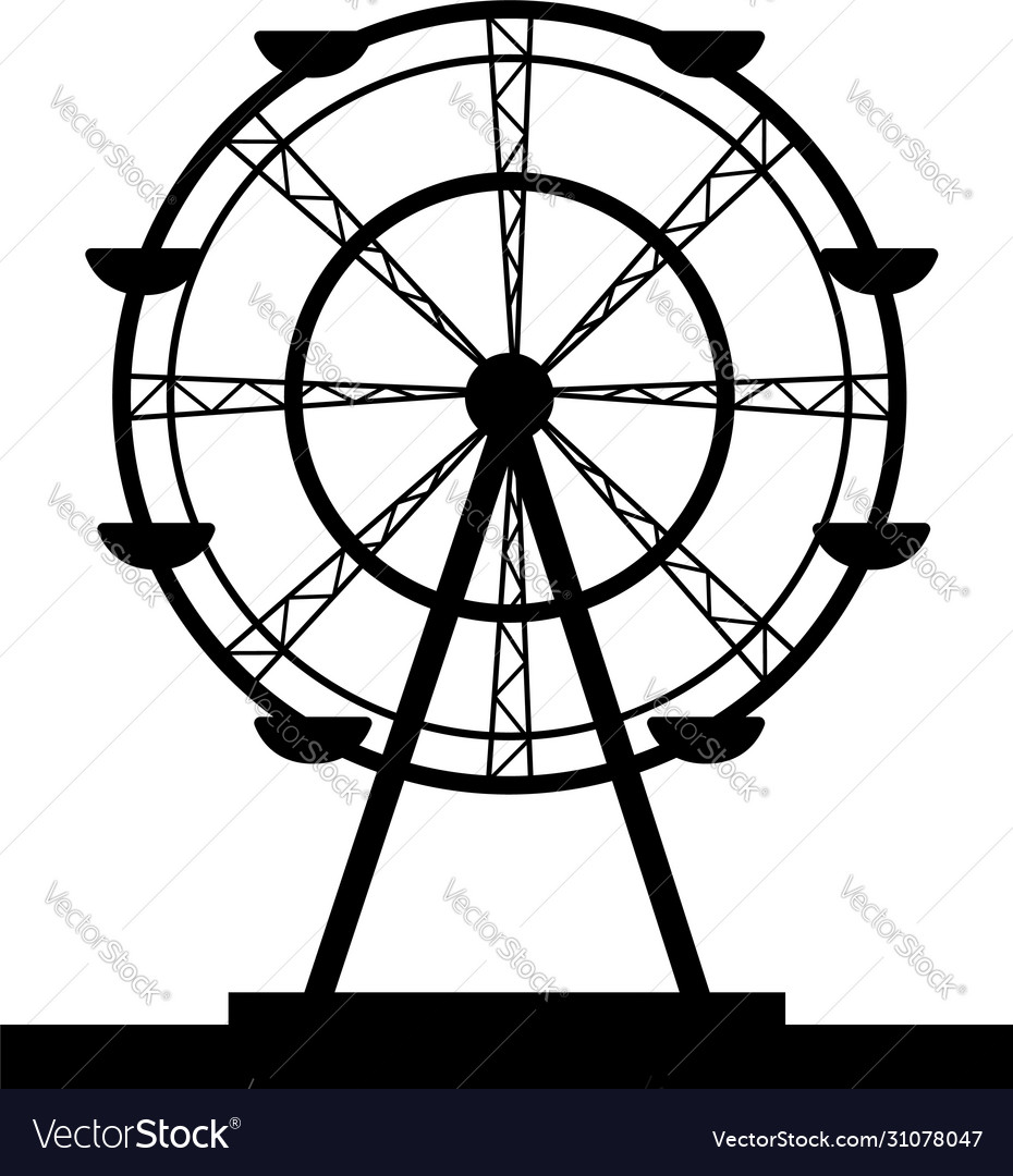 Ferris wheel - amusement park base carousel