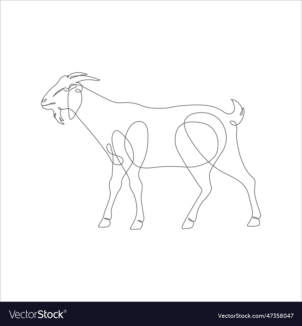 Goat linear icon