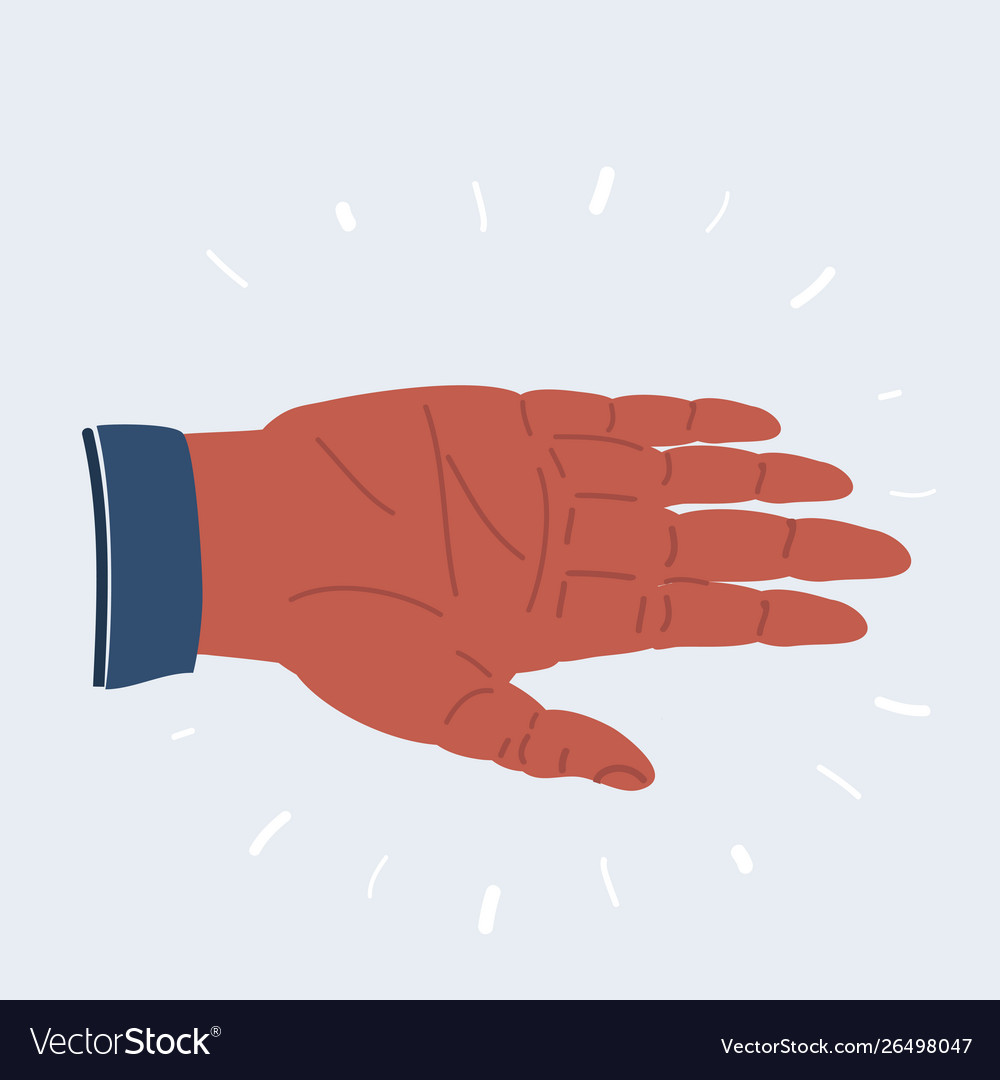 Human open palm