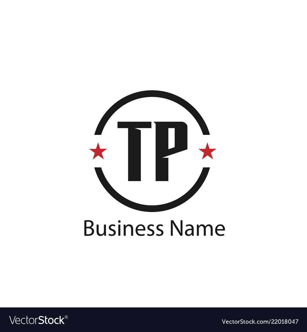 Initial letter tp logo template design vector image Initial letter tp logo template design