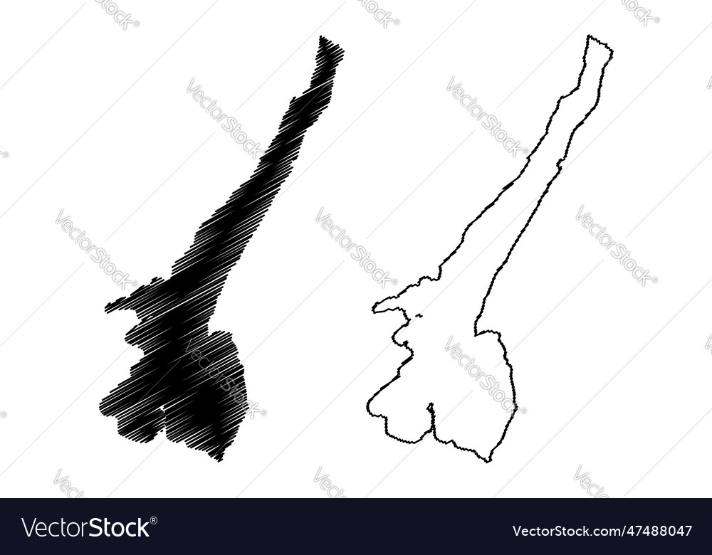 Lake garda italian republic italy map scribble