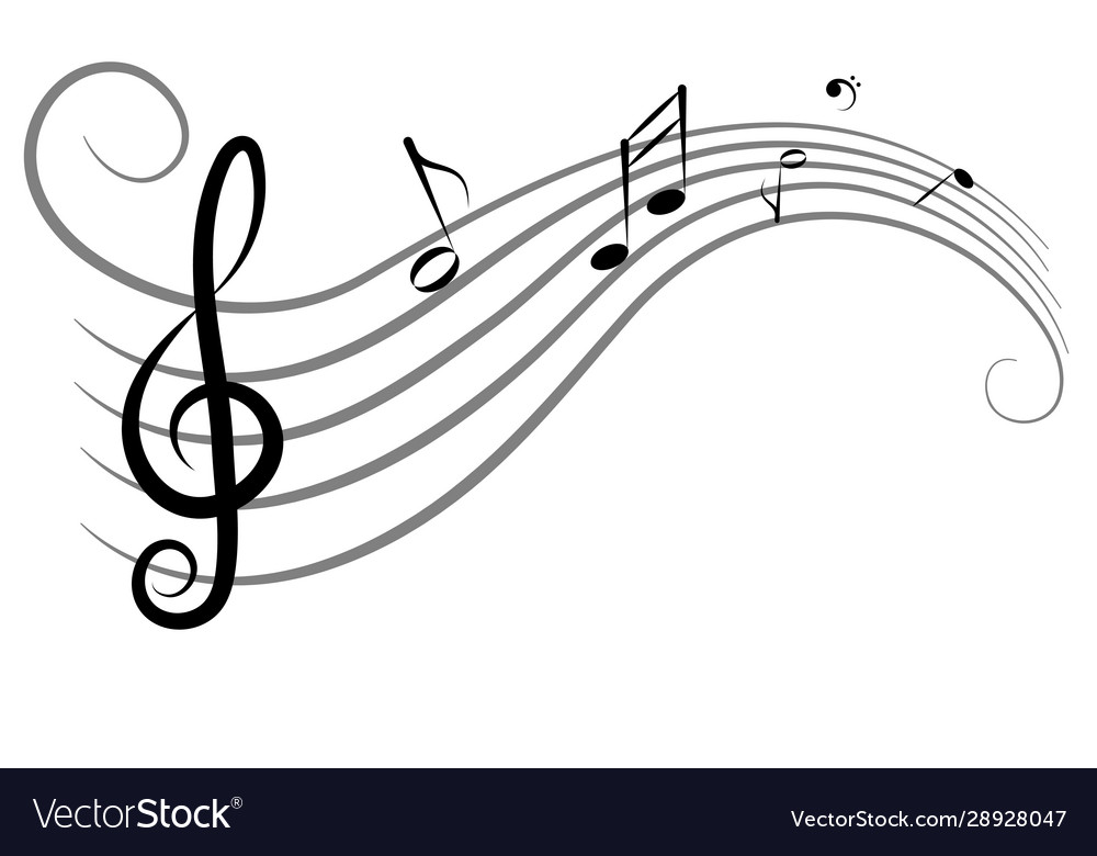 Musical Notes & Violin Background
